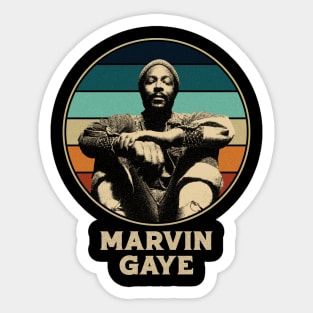 Marvin Gaye retro Sticker